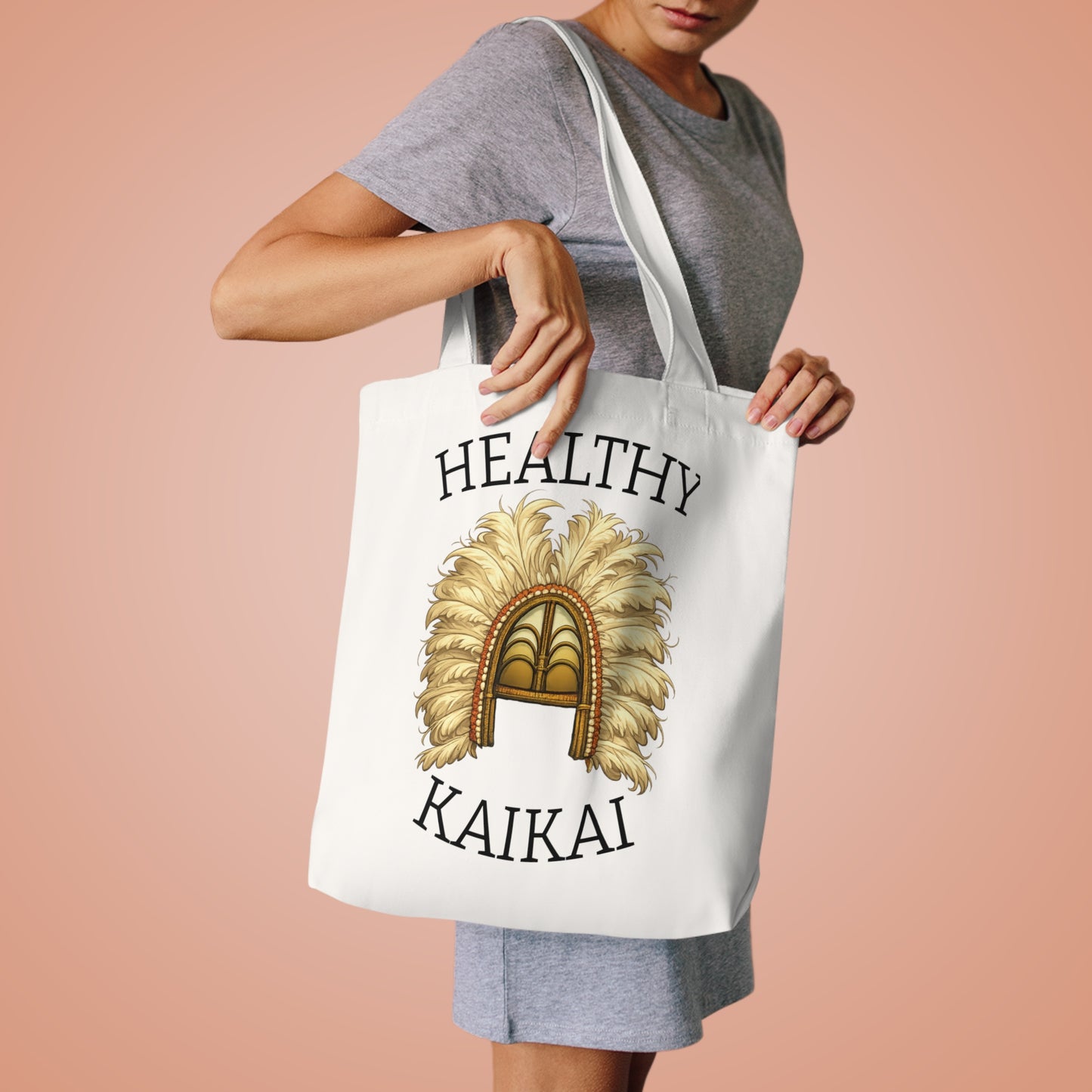 Healthy Kaikai Natural Cotton Tote Bag