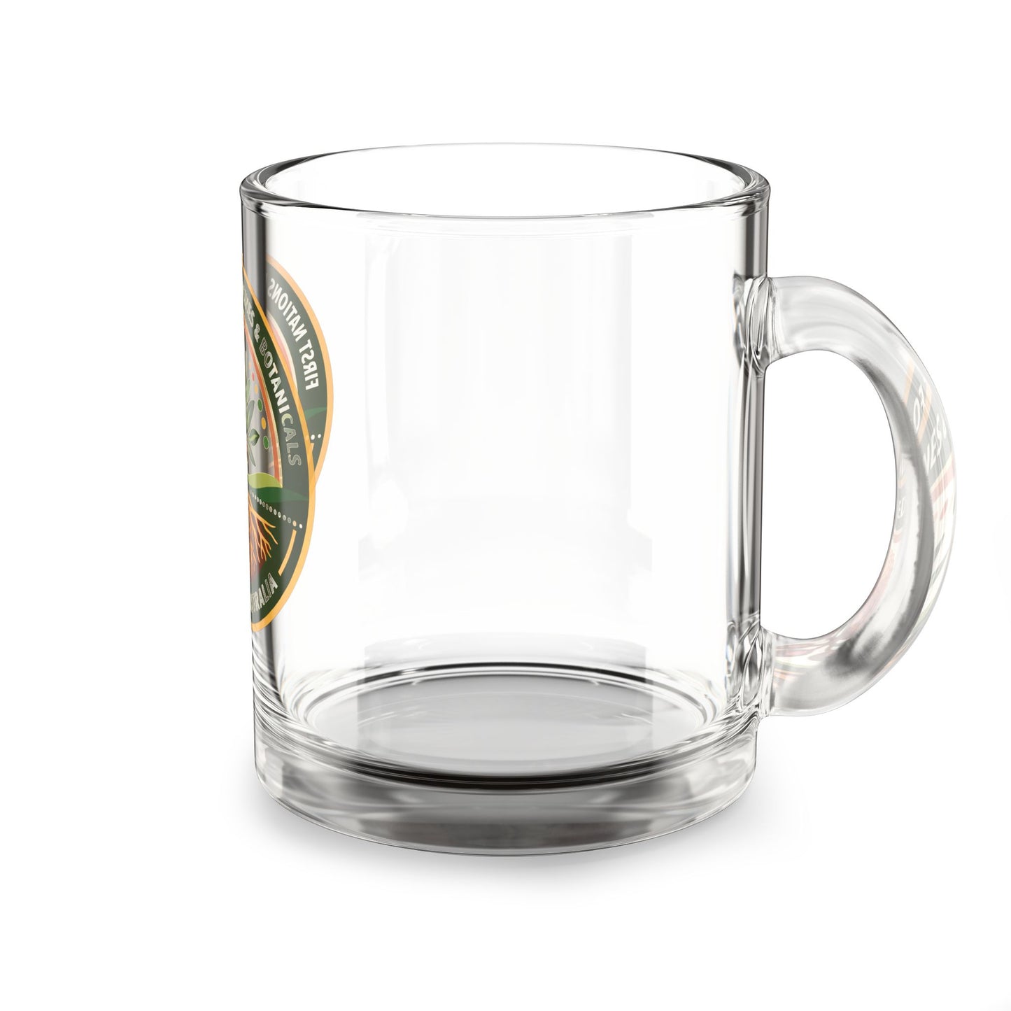 Glass Mug — First Nations Foods, Medicines & Botanicals Academy of Australia Logo 10oz